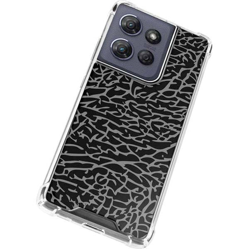 Elephant Print Black Moto G Stylus 5G (2025) Clear Case