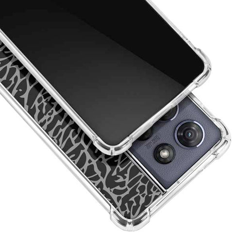 Elephant Print Black Moto G Stylus 5G (2025) Clear Case