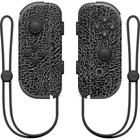 Elephant Print Black Nintendo Skins