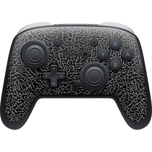 Elephant Print Black Nintendo Switch 2 (2025) Pro Controller Skin