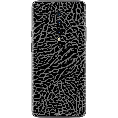Elephant Print Black OnePlus 7 Pro Skin