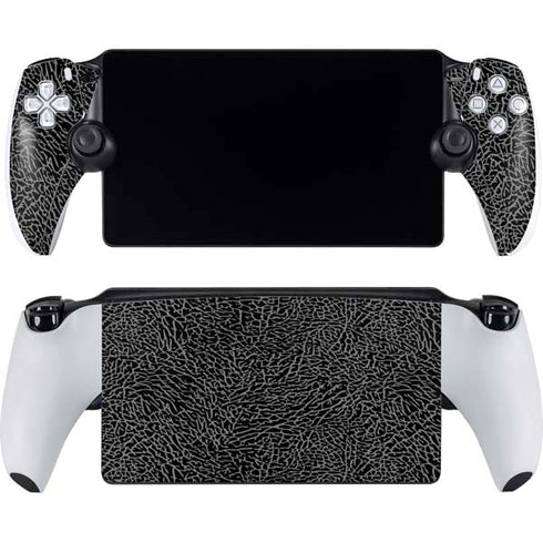 Elephant Print Black PlayStation Portal Remote Player Skin