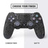 Elephant Print Black PS4 Controller Skin