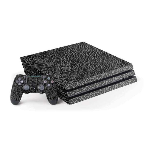 Elephant Print Black PS4 Pro Bundle Skin