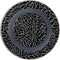 Elephant Print Black Wireless Charger Skin