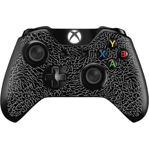 Elephant Print Black Xbox One Controller Skin
