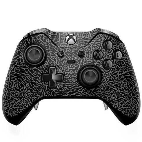 Elephant Print Black Xbox One Elite Controller Skin