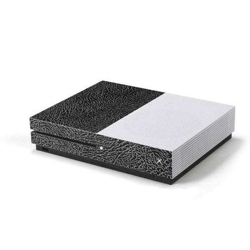 Elephant Print Black Xbox One S Console Skin