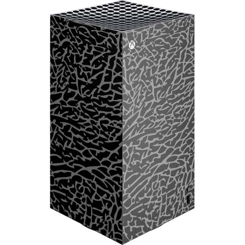 Elephant Print Black XBox Series X Digital Edition Console Skin