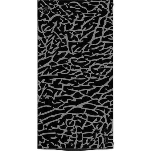 Elephant Print Black XBox Series X Digital Edition Console Skin