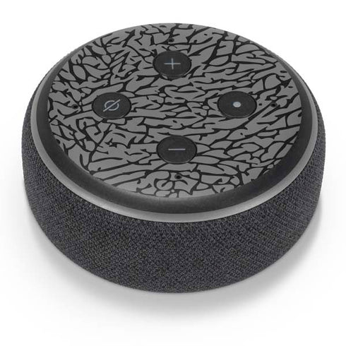 Elephant Print Grey Amazon Echo Dot Skin
