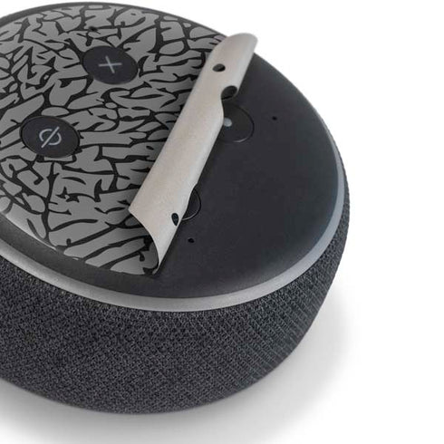 Elephant Print Grey Amazon Echo Dot Skin