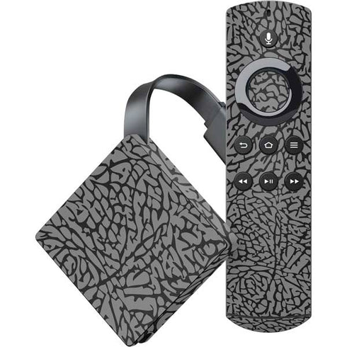 Elephant Print Grey Amazon Fire TV Skin