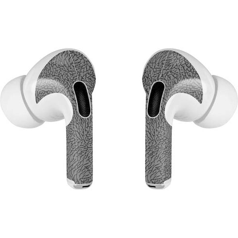 Elephant Print Grey AirPods Skins