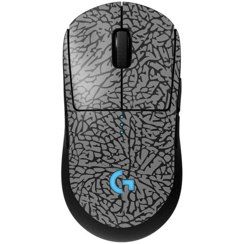 Elephant Print Grey G Pro Wireless Gaming Mouse Skin