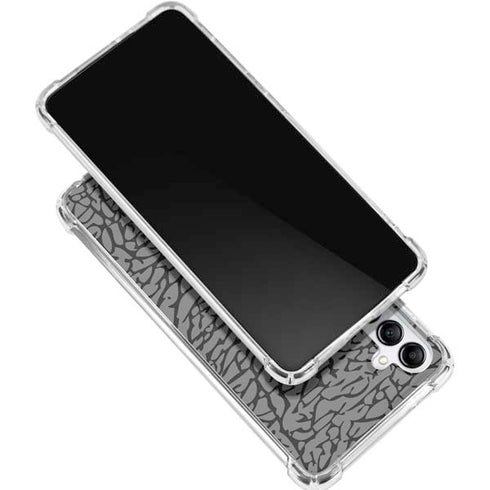 Elephant Print Grey Gabb Phone 4 Clear Case