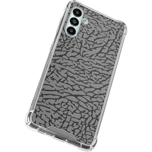 Elephant Print Grey Galaxy A13 5G Clear Case