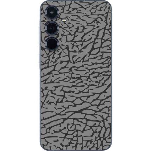 Elephant Print Grey Galaxy A35 5G Skin