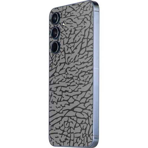 Elephant Print Grey Galaxy A35 5G Skin