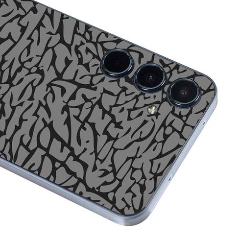 Elephant Print Grey Galaxy A35 5G Skin