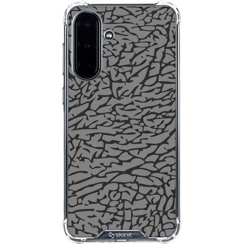 Elephant Print Grey Galaxy A36 5G Clear Case