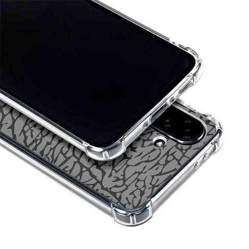 Elephant Print Grey Galaxy A36 5G Clear Case