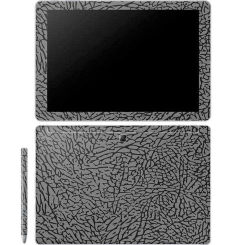 Elephant Print Grey Galaxy Book 12in Skin