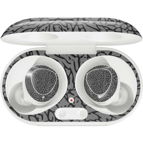 Elephant Print Grey Galaxy Buds Plus Skin
