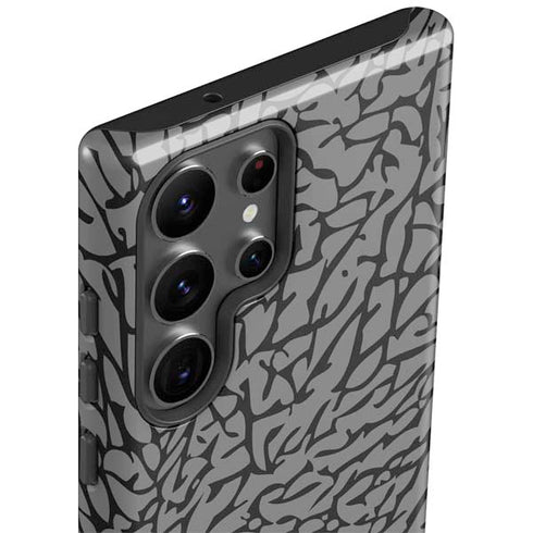 Elephant Print Grey Galaxy S23 Ultra Pro Case