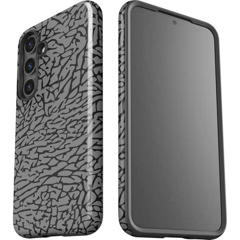 Elephant Print Grey Galaxy S25 Plus Impact Case