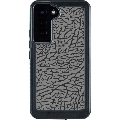 Elephant Print Grey Galaxy S24 Plus Waterproof Case