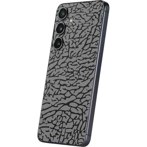 Elephant Print Grey Galaxy S25 Skin