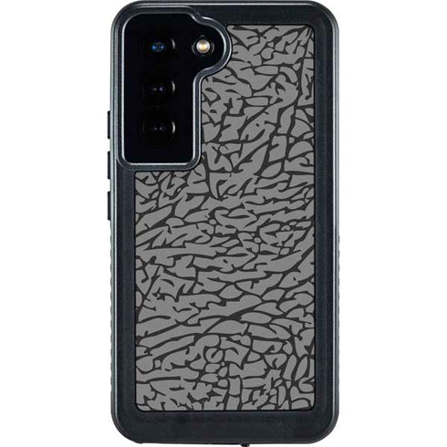 Elephant Print Grey Galaxy S24 Waterproof Case