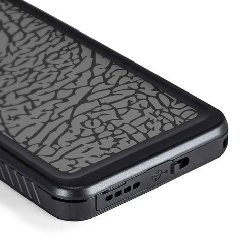Elephant Print Grey Galaxy S24 Waterproof Case