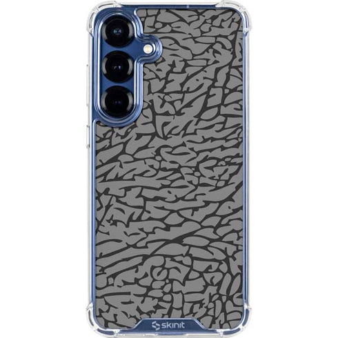 Elephant Print Grey Galaxy S25 Plus Clear Case