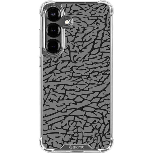 Elephant Print Grey Galaxy S26 Clear Case