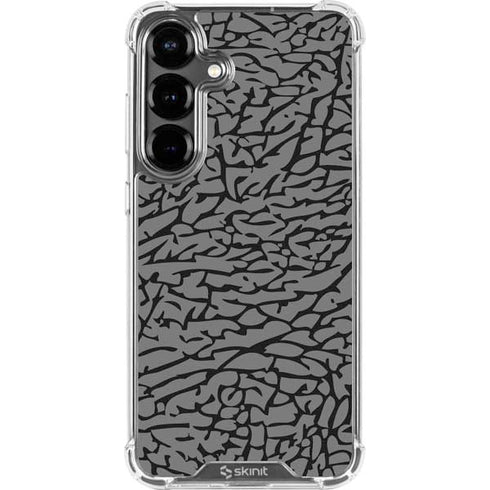 Elephant Print Grey Galaxy S26 Plus Clear Case