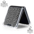 Elephant Print Grey Galaxy Z Flip6 Clear Case