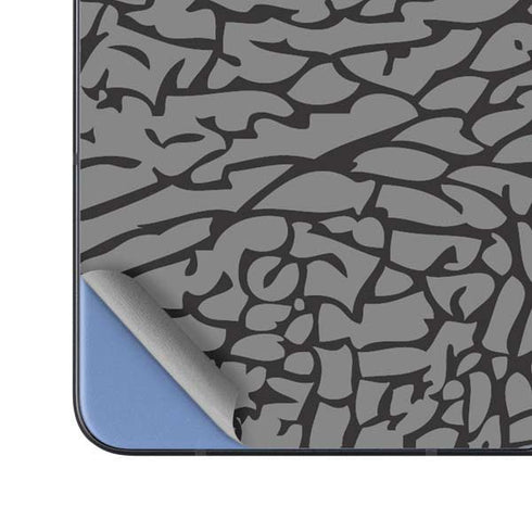Elephant Print Grey Galaxy Z Fold5 5G Skin
