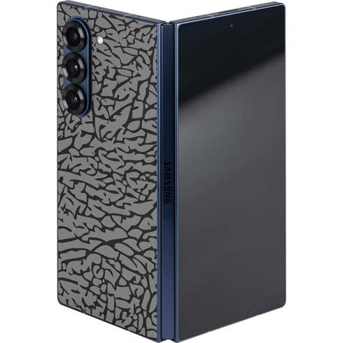 Elephant Print Grey Galaxy Z Fold6 Skin