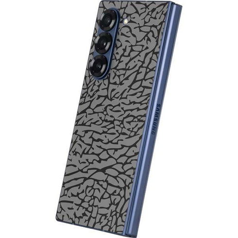 Elephant Print Grey Galaxy Z Fold6 Skin