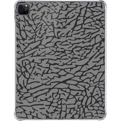 Elephant Print Grey iPad Pro 11in (2024) Clear Case