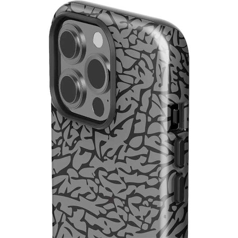 Elephant Print Grey iPhone 15 Pro Impact Case
