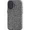 Elephant Print Grey iPhone 16 Impact Case