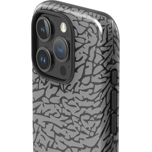 Elephant Print Grey iPhone 16 Pro Impact Case