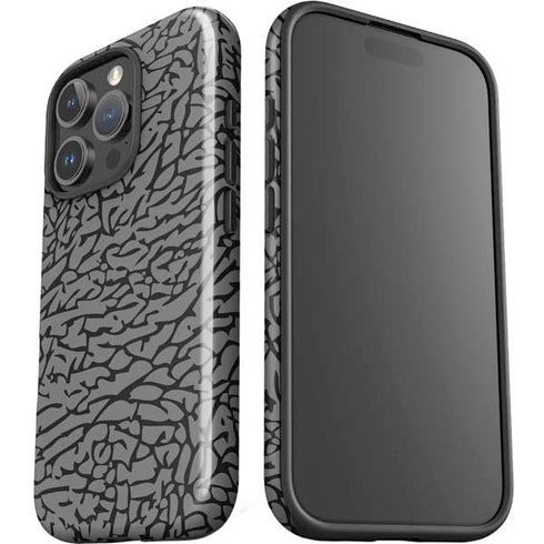 Elephant Print Grey iPhone 16 Pro Impact Case