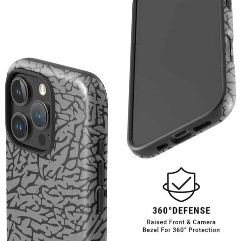 Elephant Print Grey iPhone 16 Pro Magsafe Impact Case