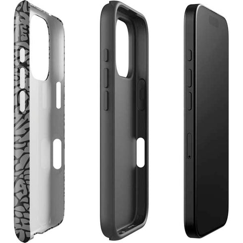 Elephant Print Grey iPhone 16 Pro Max Impact Case