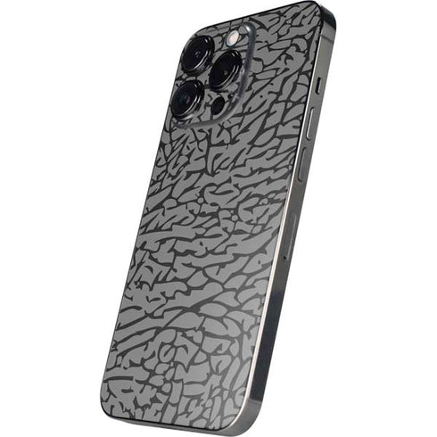 Elephant Print Grey iPhone 16 Pro Max Skin