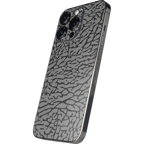 Elephant Print Grey iPhone 16 Pro Skin